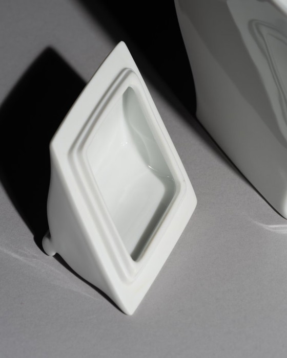 Image 1 of Caja con tapa de porcelana Rosenthal Tadao Amano Sakura 4101/2 Japón posmoderno SAKURA