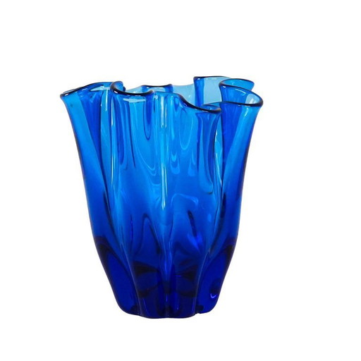 Cobalt vase, Danish design, 1970s, made in Denmark