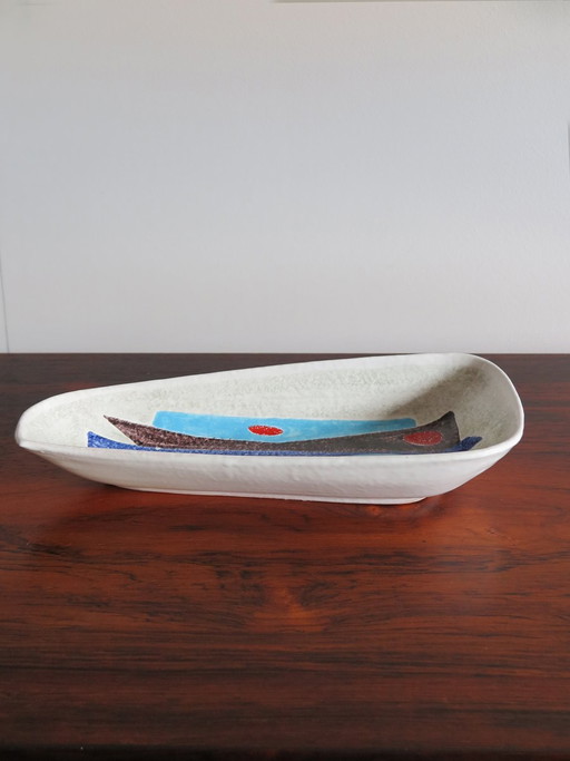Scodella centrotavola in ceramica di Fratelli Fanciullacci, Italia, anni '50
