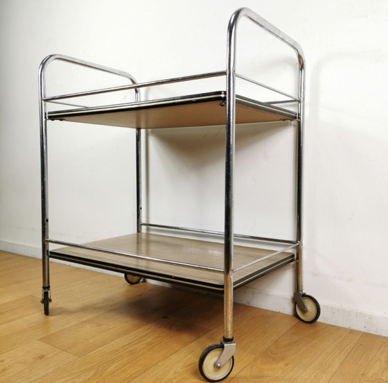 Image 1 of Vintage serving trolley, trolley, drinks trolley, sixties plant table
