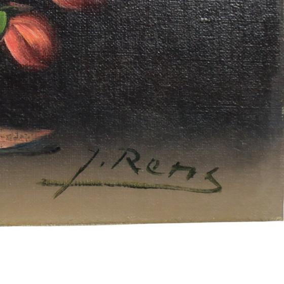 Image 1 of Nature morte de fleurs, tableau 60x50cm