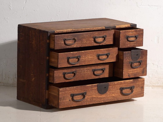 Antique Japanese tansu chest – Japan, circa 1910 – Chest of drawers (photo 17 of 40)