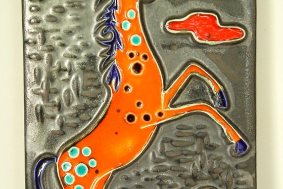 Ruscha Keramik Wall Panel – 'Pferd' (1960s/'70s) – Wall decoration, Ceramic (photo 3 of 11)