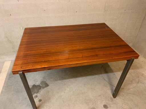 Dining Table "pali" With Extension By Louis Van Teeffelen For Wébé 1960.
