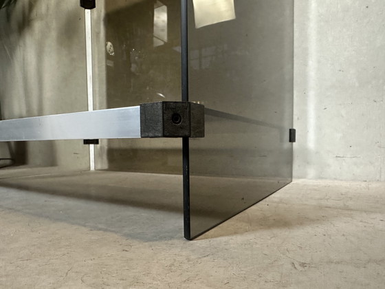 Image 1 of Meubles Hi-Fi au design vintage - verre fumé