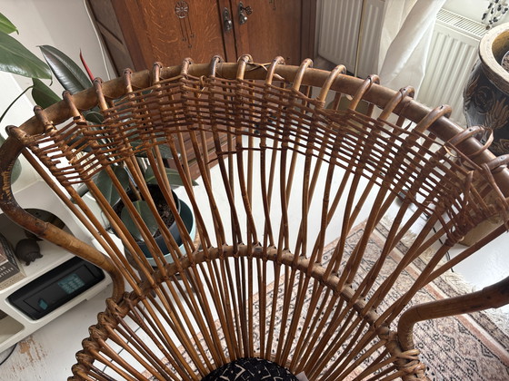 Image 1 of franco albini margherita rattan fauiteil