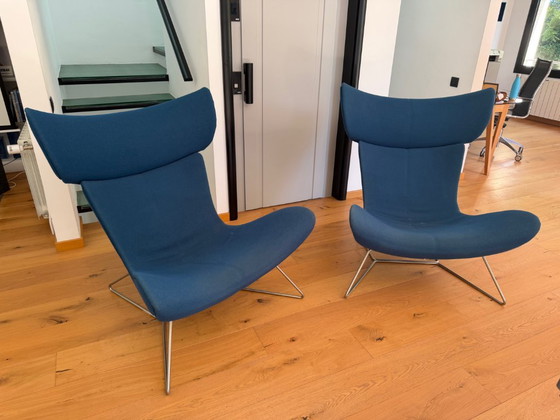 BoConcept Imola Armchair by Henrik Petersen - Petrol Blue Fabric – Metal, Textile (photo 6 of 6)