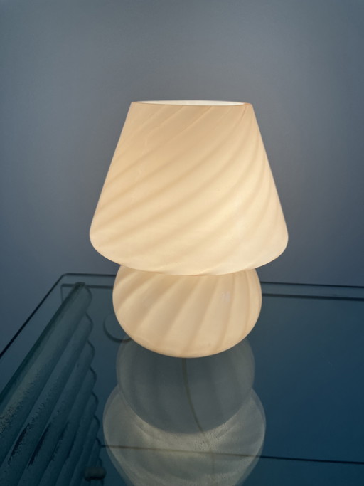 Beautiful 1970s Murano glass mushroom lamp – tafellampen