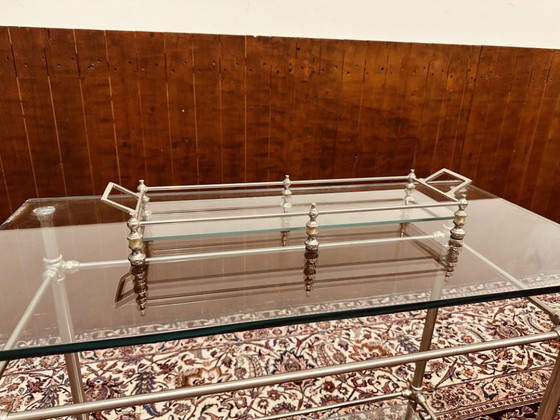 Eichholtz Regency Table d'appoint – Tables d'appoint, Verre, Métal (photo 10 of 11)