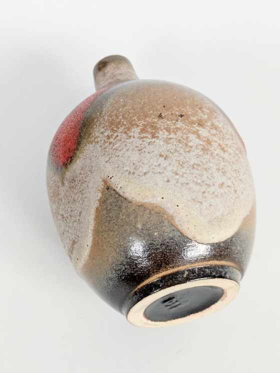 Image 1 of West German Pottery Vase by Ruscha Keramik, Model 830 Vulcano Fat Lava, 1960s