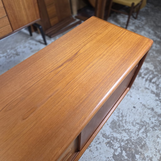 H.P. Hansen Danish Sideboard, Vintage TV Cabinet, Wall Unit – Wood (photo 15 of 15)