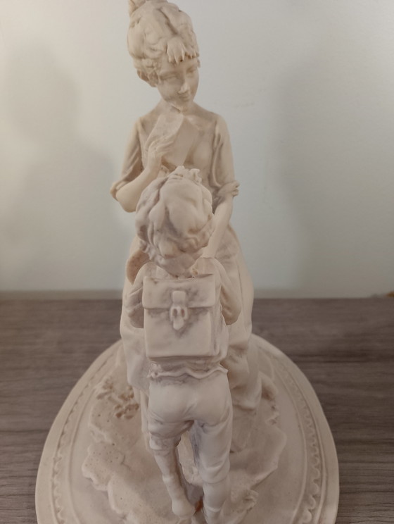 Image 1 of Rare sculpture la leçon LG BENACCHIO triade signature et logo ancre excellent etat
