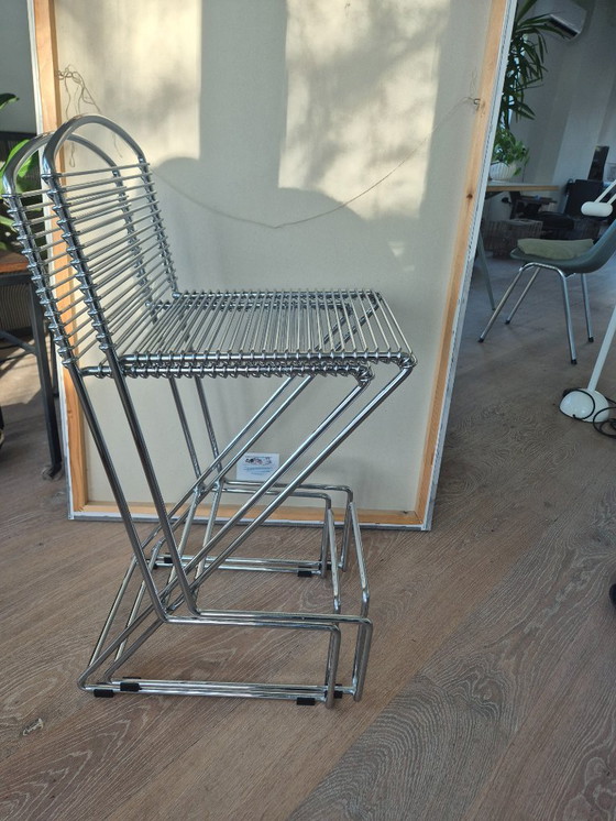 Image 1 of Set di 2 sgabelli da bar Till Behrens, anni '80, postmoderno