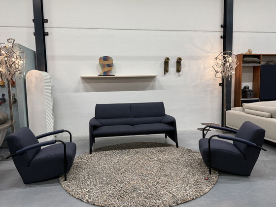 Image 1 of Leolux Felizia Sofa 2.5 Seater Varese Fabric Blue