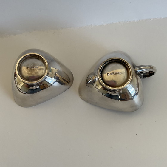Image 1 of Sucre et pot à lait GERO 1960s Plaqué argent