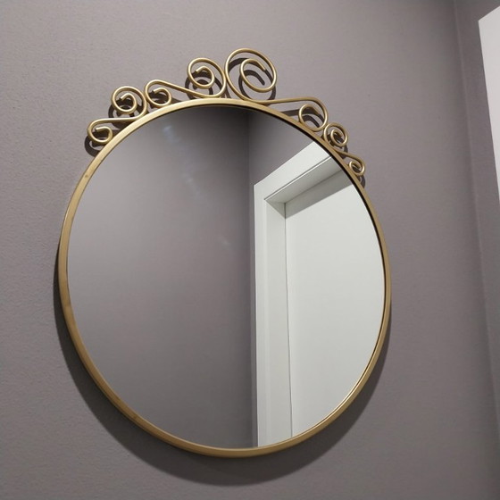 Image 1 of Specchio IKEA EKNE vintage – Finitura oro satinato con riccioli decorativi | Design romantico e barocco 
