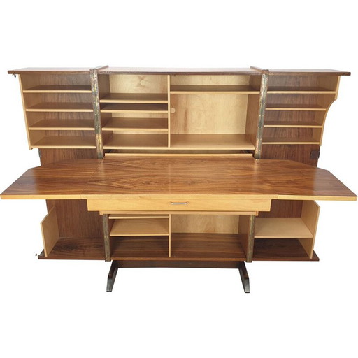 Bureau pliant vintage "Magic Box" par Mummenthaler et Meier, Suisse 1960