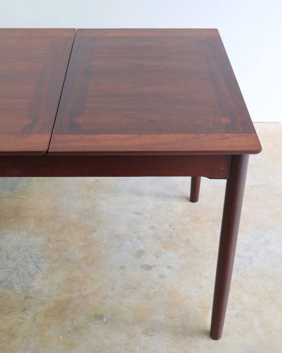 Image 1 of Table de salle à manger extensible Mid Century en bois de rose