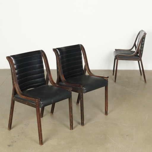 Een groep van 3 stoelen uit de jaren 60