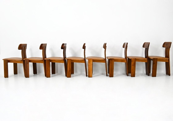 Image 1 of Sapporo Dining chairs By Mario Marenco for Mobilgirgi, 1970s, set of 8