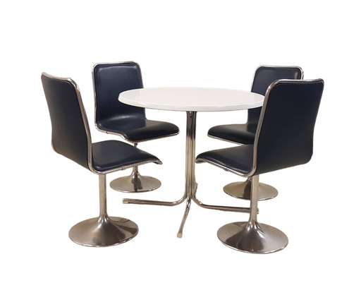 Chaises Tacke à trompette tulipe de l'ère spatiale des années 70
