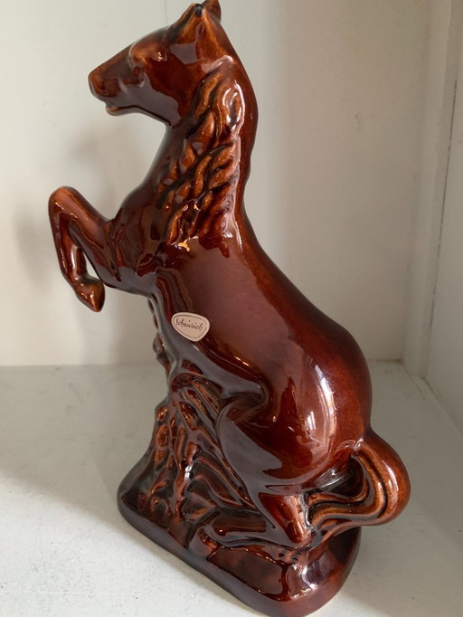 Horse statue - 'Schreurich' - Ceramic - Vintage - 1960s - West Germany