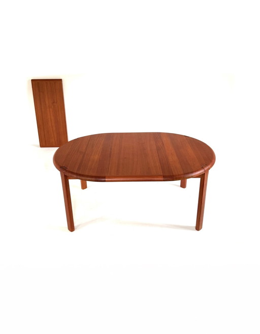 Vintage Danish extendable dining table, Niels Bach '70