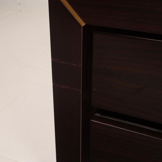 Paire de tables de nuit en palissandre d'Afrique et laiton pour Fratelli Turri – Gorgoni, Wood (photo 18 of 19)