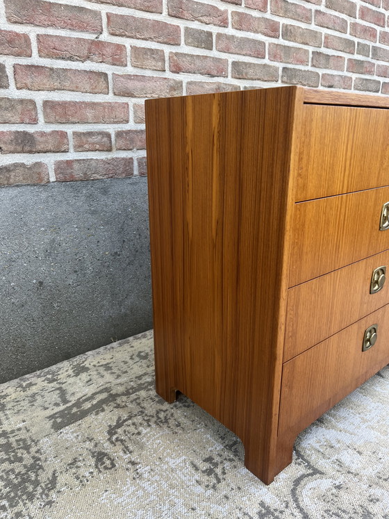 Image 1 of Cassettiera vintage in teak di MSI Sweden, metà del secolo scorso.