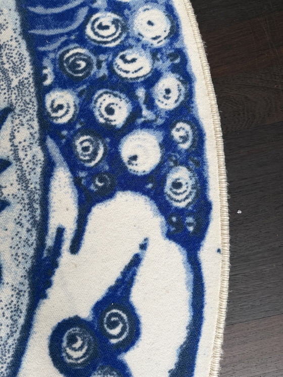 Image 1 of Tappeto Moooi Delft piatto blu Marcel Wanders
