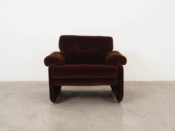 Image 1 of Brauner Sessel Coronado, italienisches Design, 1960er Jahre, Hersteller: B&B Italia, Designer: Tobia Scarpa