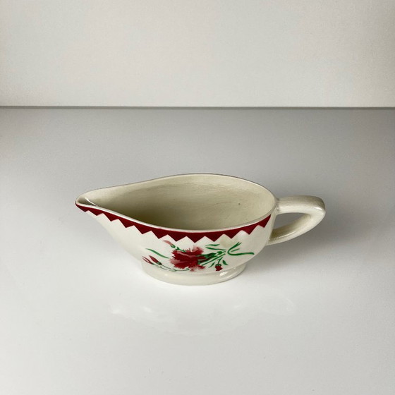 Image 1 of Salsera "Oeillet" de Sarreguemines, 1920-50