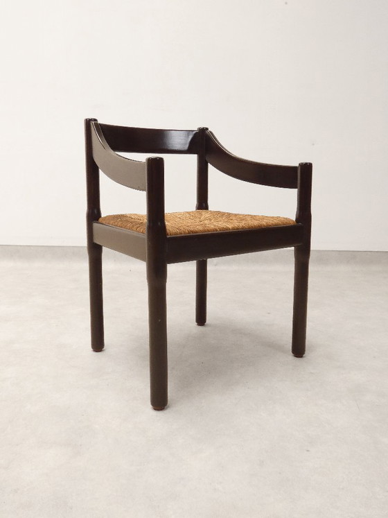 Sillas Cassina Carimate - ratán marrón – Sillas de comedor, Wicker, Vintage (photo 23 of 29)