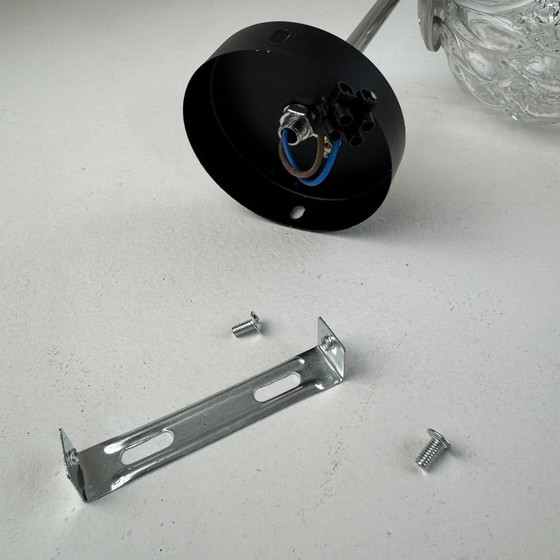 Image 1 of Vintage wandlamp van metaal en glas