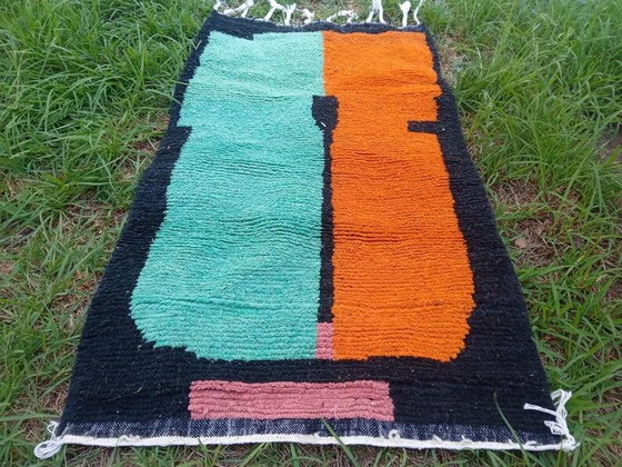 Pequeña alfombra marroquí artesanal 200cm x 100cm – Wool (photo 3 of 7)
