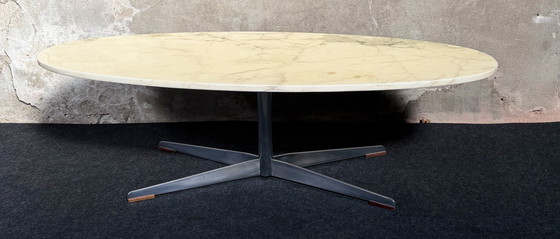 Image 1 of Vintage Coffee Table Marble Chrome