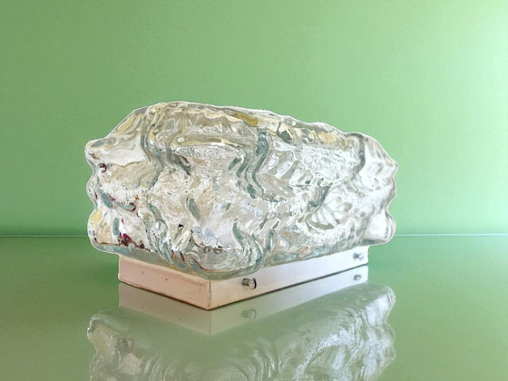 Image 1 of Lampada da incasso a soffitto o a parete in vetro rettangolare