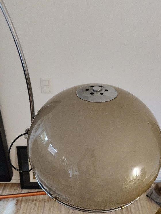 Gepo arc lamp, 1960s, XXL – Floor lights, Metal, Plastic (photo 11 of 14)