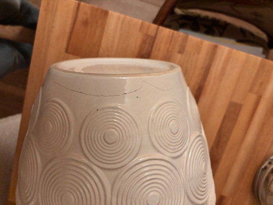 Image 1 of Seltene Op-Art-Bodenvase aus Westdeutschland