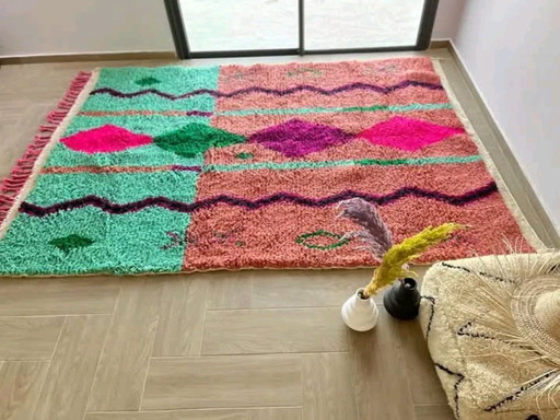 Colored Berber carpet 250cmx150cm