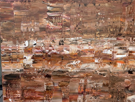 Earth and Bronze 150x100 cm LINEN – Paintings & Drawings, Canvas (photo 9 of 9)