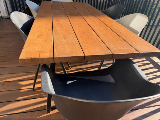 Trend Table Sophie Massiver Iroko Outdoor Esstisch, Gartentische, Holz, Braun (Foto 4 von 6)