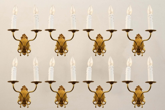 Flämischer Barockstil Messing Wandleuchter Klassisch, Wandleuchten, Gold (Foto 4 von 4)