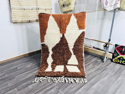 Berber wollen vloerkleed 100/200cm