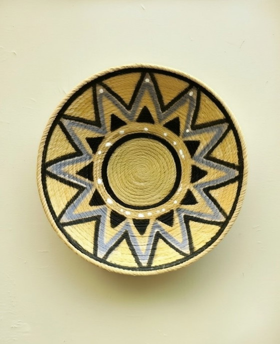 Image 1 of (W021) Autentico trio di piatti da parete Zulu – Arte tessuta a mano dal KwaZulu-Natal