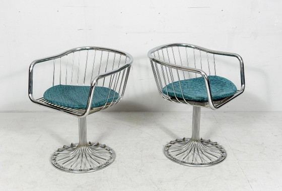 Image 1 of GASTONE RINALDI. Fauteuils/chaises style Mid-Century, Italie, années 1970