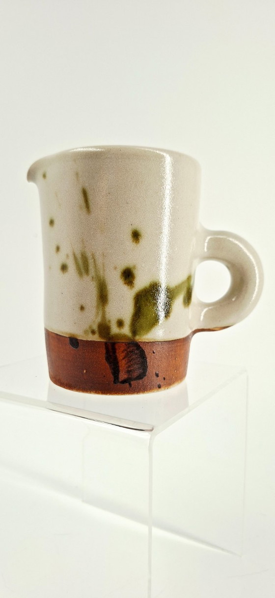 Image 1 of Small stoneware pitcher — La Colombe Pottery, 1970s