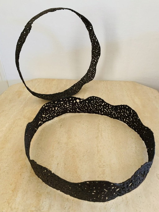 Mid-Century, American, Brutalist Sculptures by Irv Bramberg, 1960s-70's, Set of 2