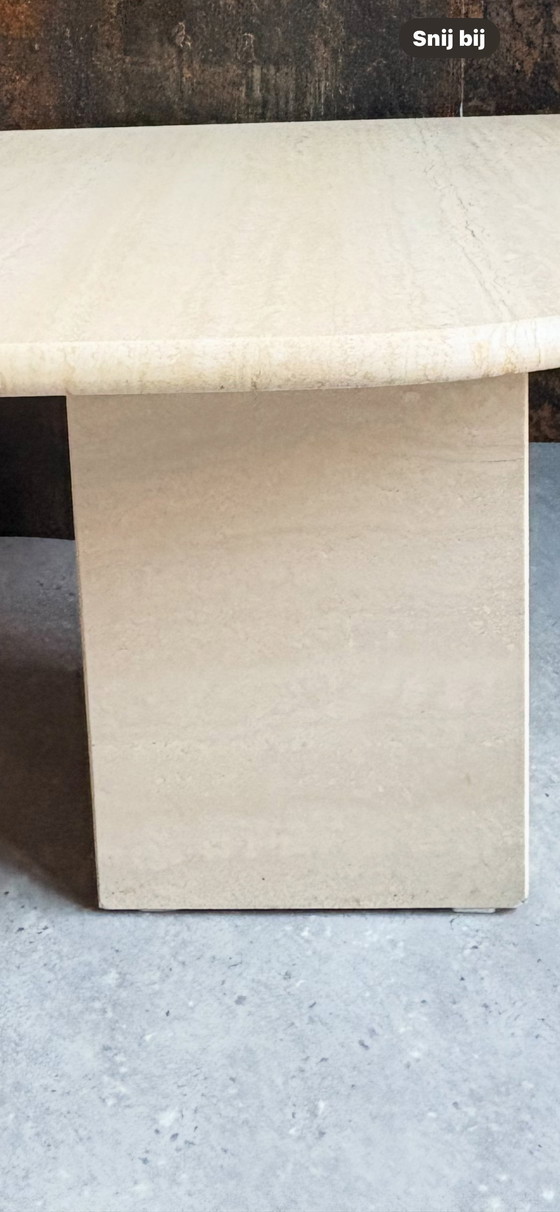 Image 1 of Vintage travertine salontafel Italië