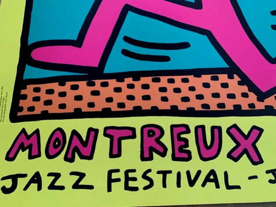 Image 1 of Keith Haring for the Montreux Jazz Festival in 1983.